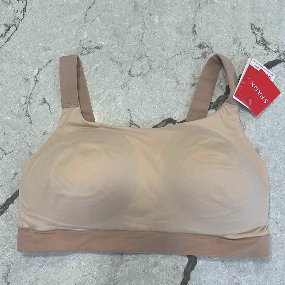 NWT Spanx Bra-llelujah lightly lined tank bralette. Naked 2.0. Size large. - Picture 5 of 12